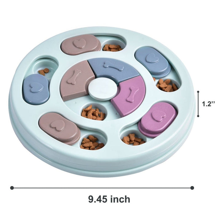 Slow feeder puzzle toy for dogs, promoting healthy digestion and mental engagement, pet accessory.