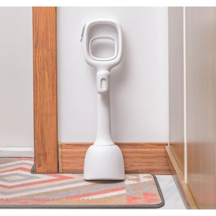 Empty dog waste bag dispenser, sleek design, ideal pet accessory for dog owners, walk essentials