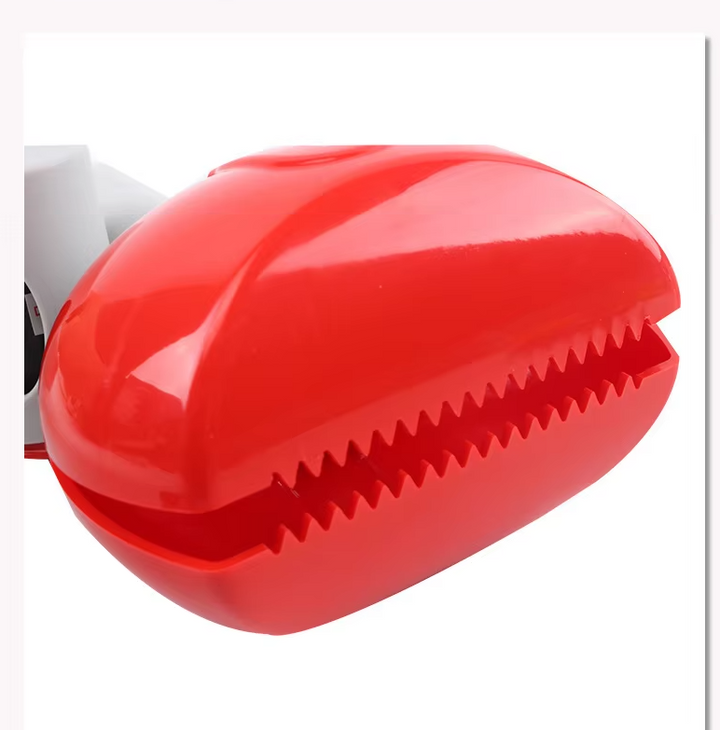 Pet waste solution: dog bag dispenser with practical carrying handle, keeping hands free.