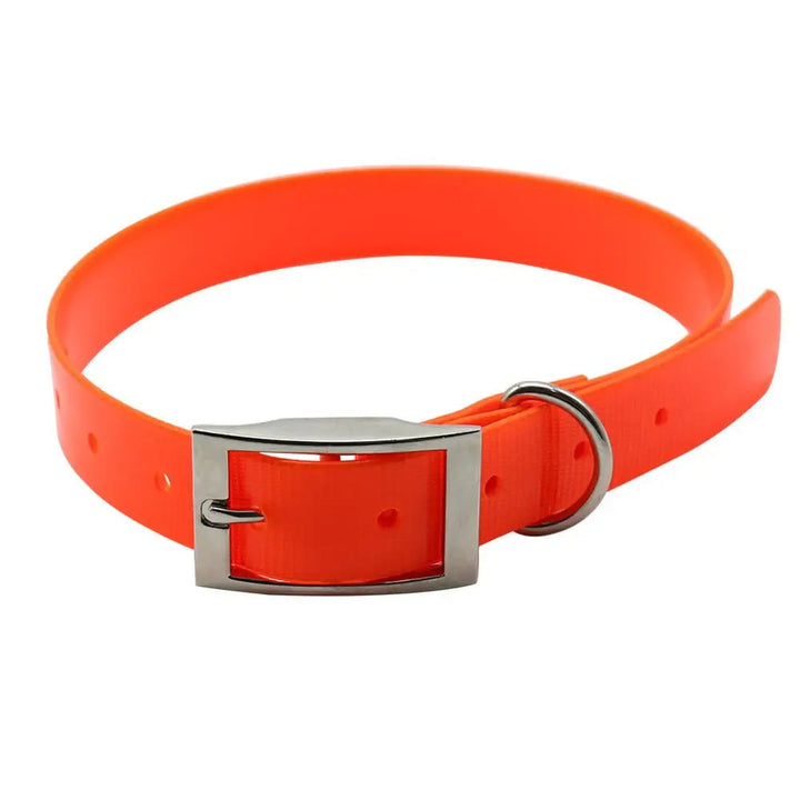 Dog supplies: Pink waterproof pet collar with adjustable strap and secure breakaway buckle