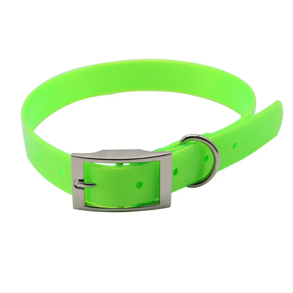 Outdoor dog collar, waterproof construction and breakaway buckle for ultimate pet safety