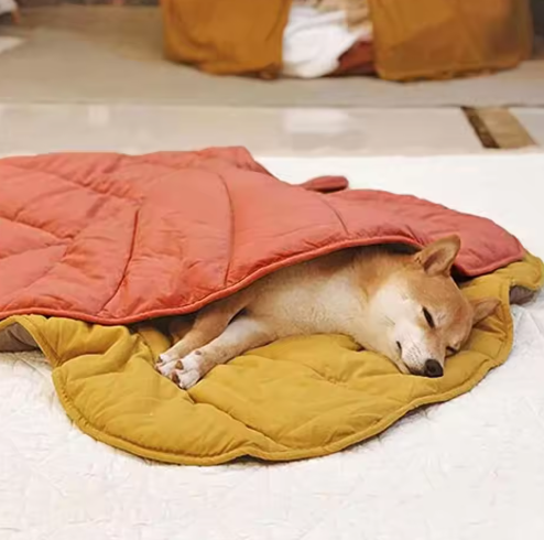 Easy-clean reversible dog bed in two tone design, providing ultimate pet comfort