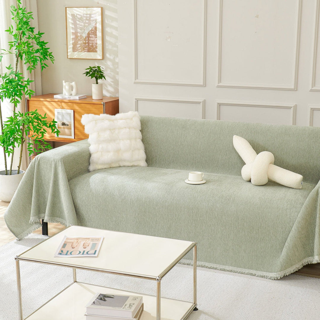 Easy care sofa cover; machine washable, durable fabric protects your couch. Perfect for busy homes & pet owners.