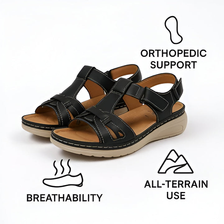 Women's summer sandals, orthopedic and comfortable, with built-in arch support for healthier steps.