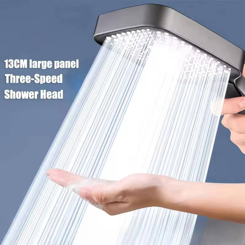 Multimode filtered shower head, 3 powerful spray settings for a personalized, high-pressure cleansing experience.