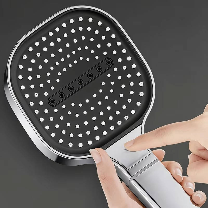 Premium bathroom accessory: universal filtered shower head with 3 spray modes for a refreshing and clean shower upgrade.