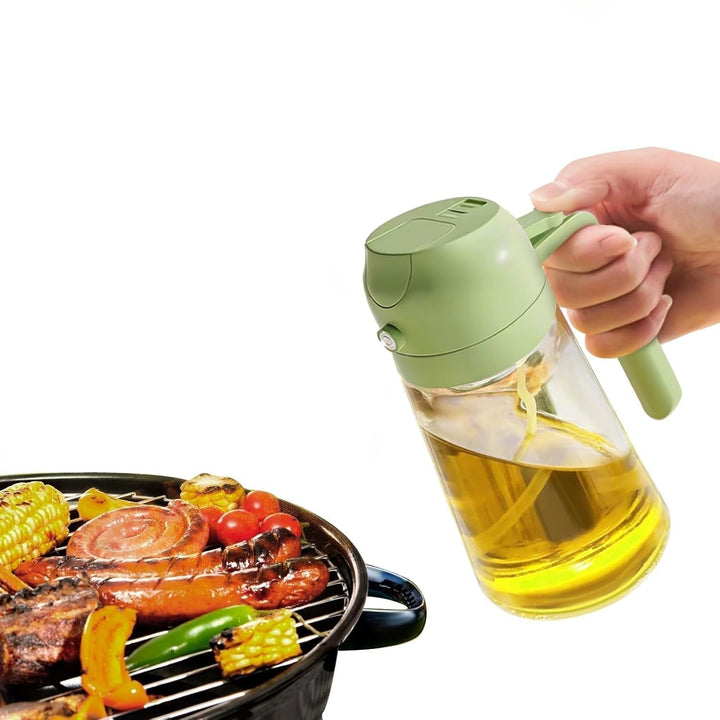 Healthy cooking made easy with this 16 fl oz dual mode oil dispenser & sprayer.