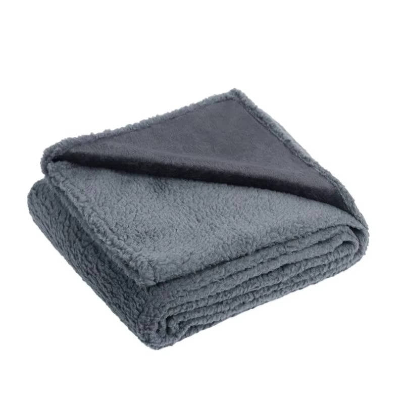 Travel pet blanket, waterproof & durable, sherpa fleece for dog bed, cat bed, or car seat protection