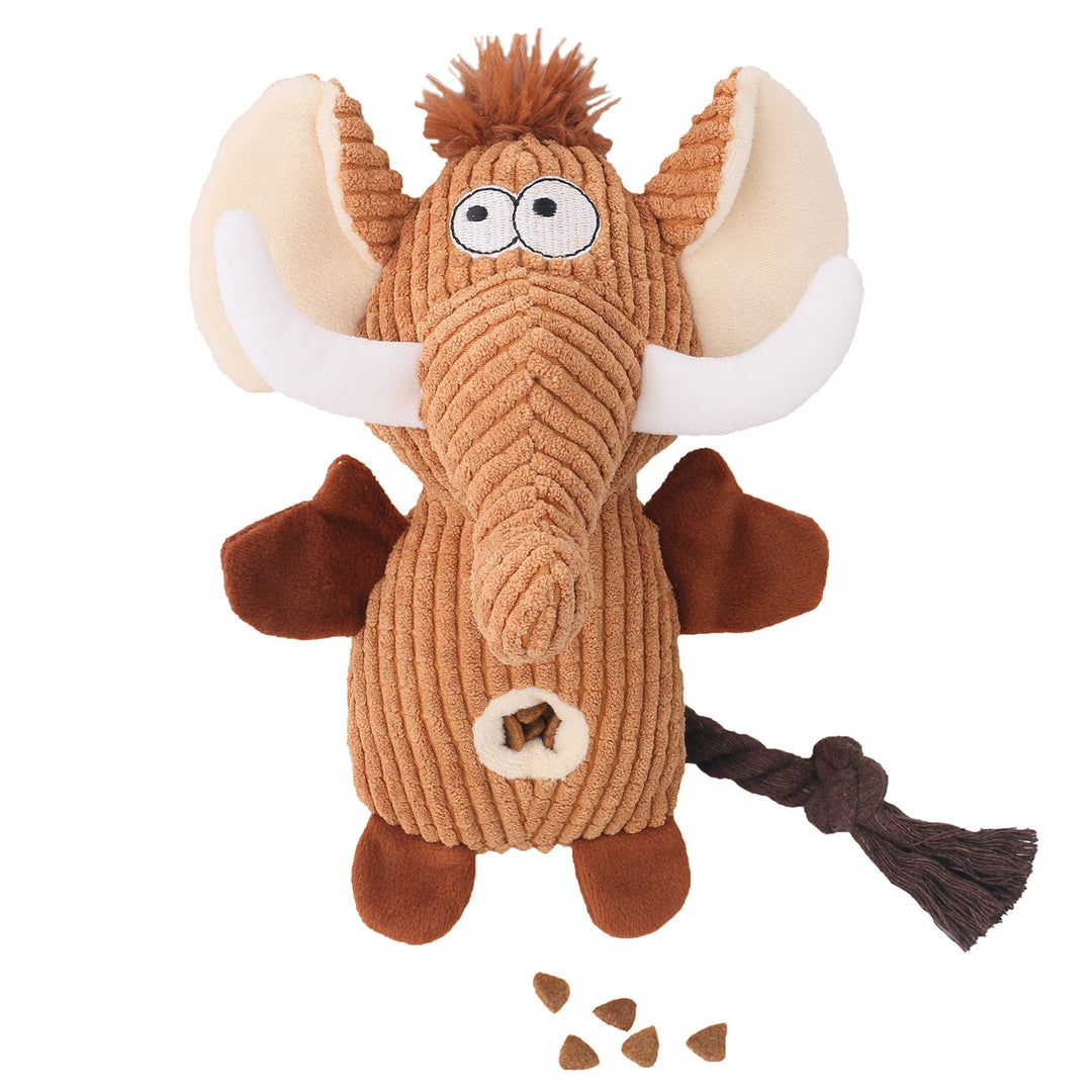 Interactive animal plush dog toy, durable for aggressive chewers, pet supplies