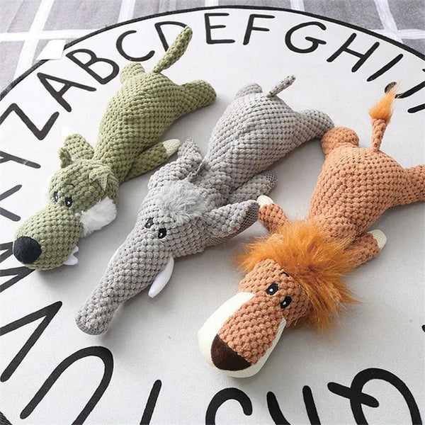 Plush animal chew toy for dogs, built to last for aggressive chewers, pet supplies