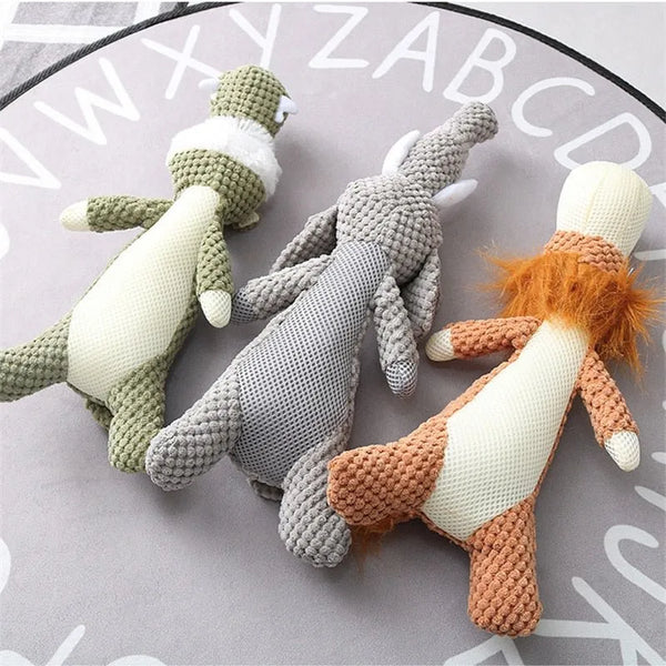 Interactive dog toy, animal plush, tough and durable for heavy chewers, pet supplies