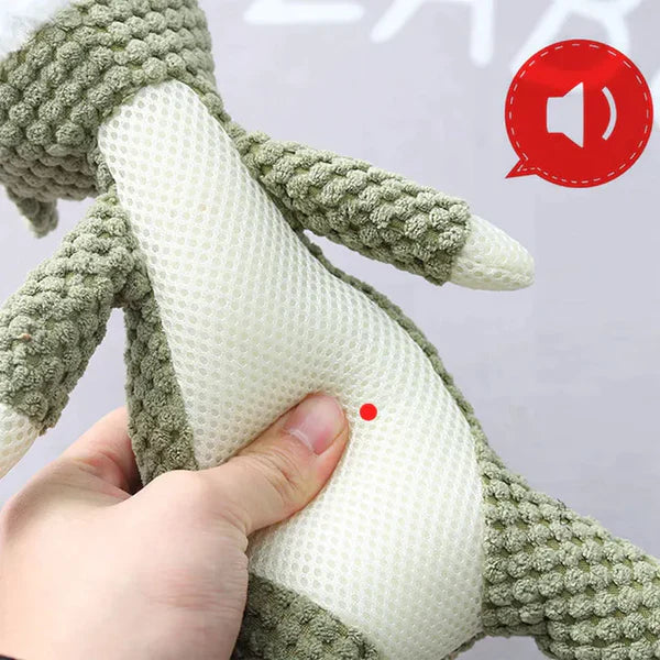 Animal plush dog chew toy for aggressive chewers, promotes teeth cleaning, pet supplies