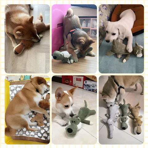 Dog chew toy, animal plush for aggressive chewers, long-lasting pet supplies
