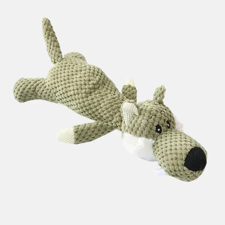 Unisex durable dog chew toy, non-toxic, animal shape, for strong chewers.