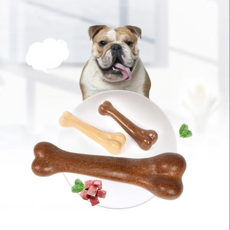 Eco-friendly dog chew bone, designed for dental health & long-lasting play