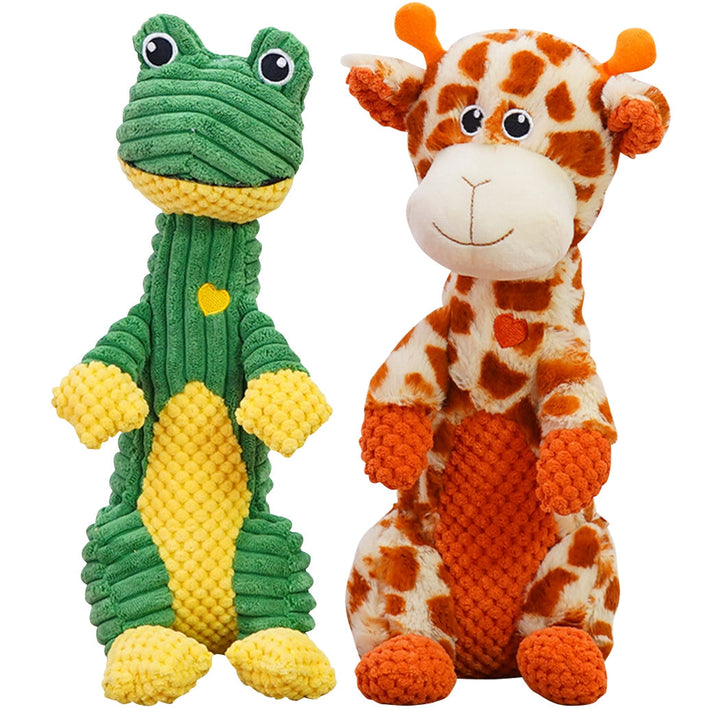 Beast Chew durable dog toy, tough and squeaky, perfect plush pet play for aggressive chewers