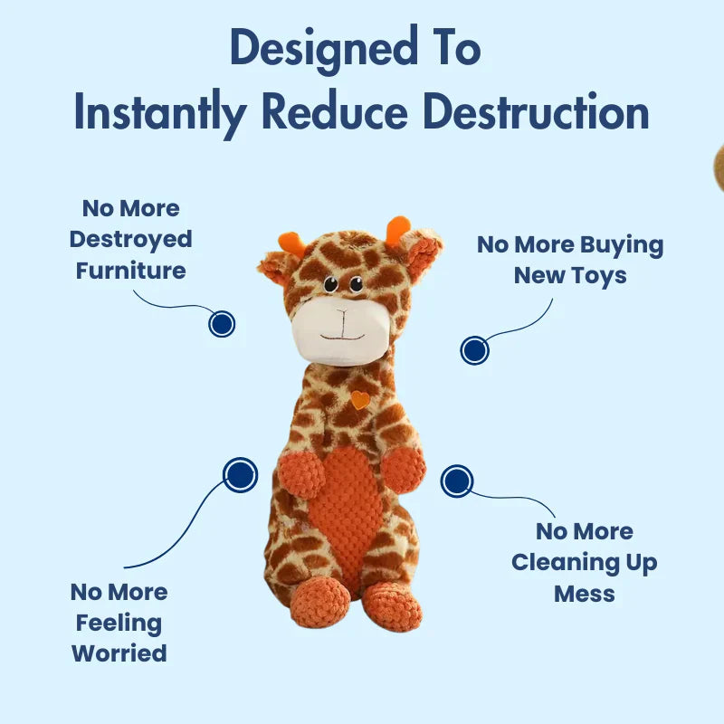 Pet supplies: Beast Chew dog toy, durable tough plush with squeaker for aggressive chewers
