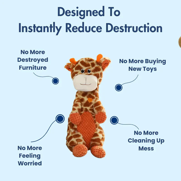 Pet supplies: Beast Chew dog toy, durable tough plush with squeaker for aggressive chewers