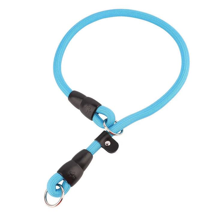 Comfort fit adjustable nylon dog collar with strong hardware for pet training