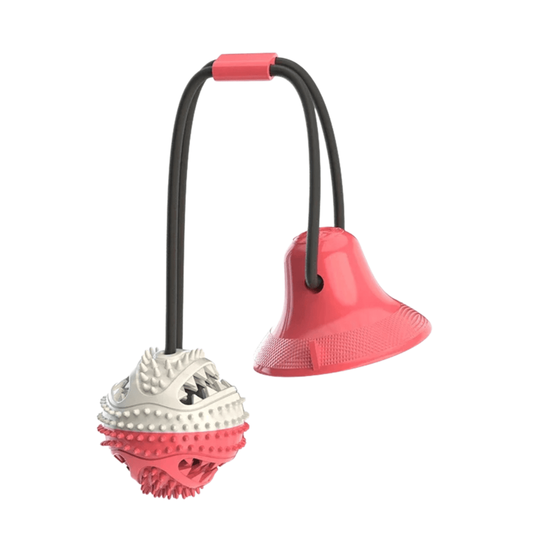 Unisex pet supplies: a blue interactive chew toy ball, perfect for slow feeding and dental care in dogs.