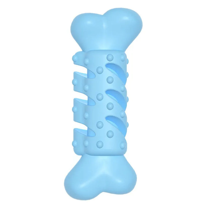 Strong, bone-shaped pet toy for dogs, providing dental benefits and stimulating active play for canine health.
