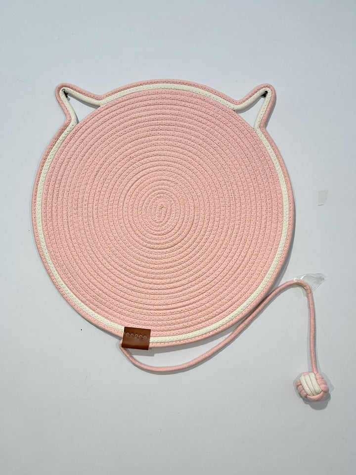 Foldable cat scratching mat and lounge pad for easy storage, a versatile pet accessory.