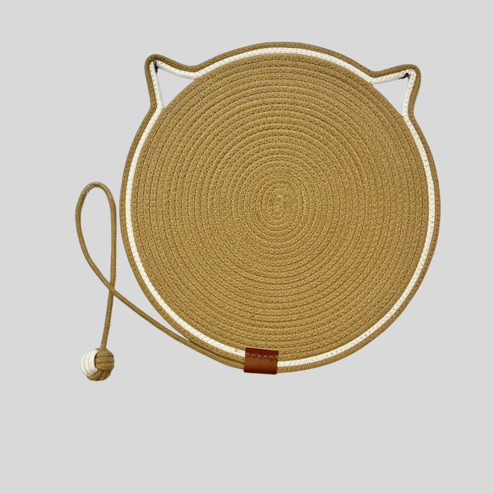 Pet furniture protector: a large cat scratcher mat, natural fibers, durable.