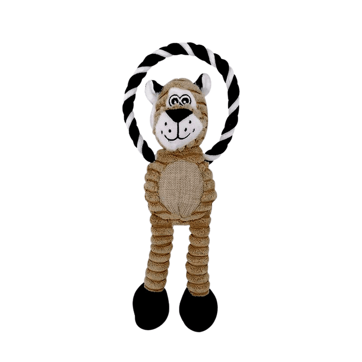 Pet supplies: Corduroy animal plush dog toy with squeaker, built for chewing