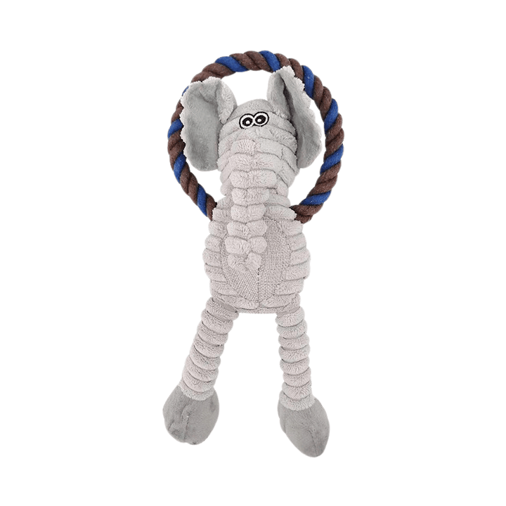 Interactive squeaker corduroy dog toy, perfect for engaging playtime and training