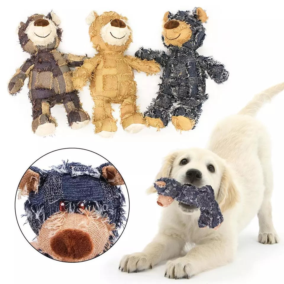 Durable dog chew toy for aggressive chewers, promoting dental health and interactive play.