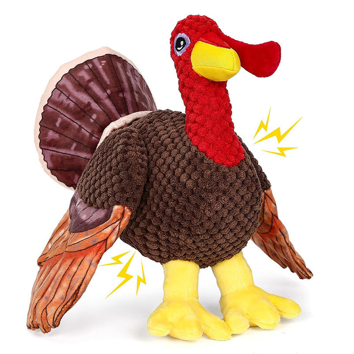 Pet supplies: Indestructible plush dog toy, squeaker inside, suitable for aggressive chewers.