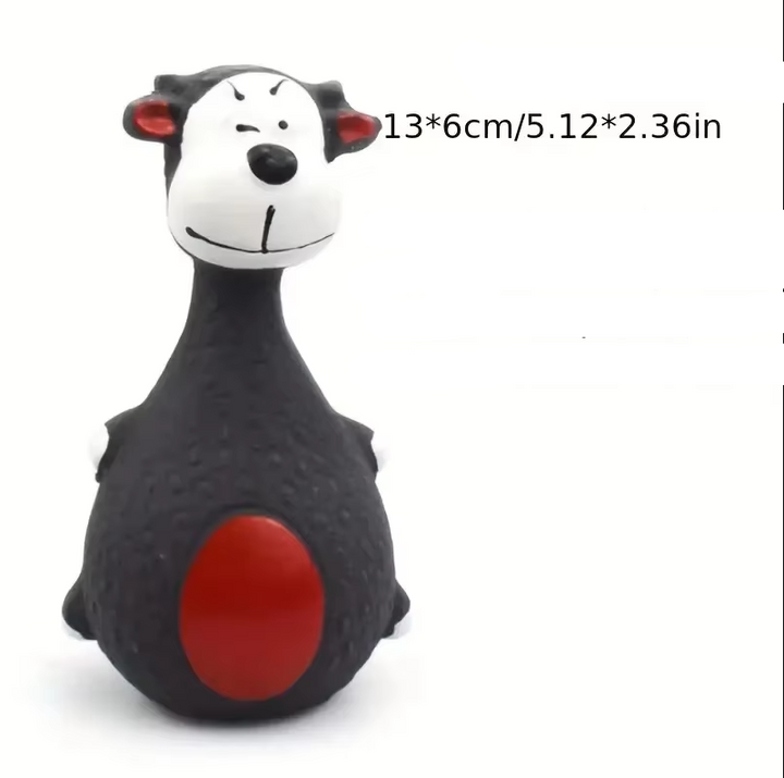 Collection of colorful dog squeaky animal toys, promoting fun and durable pet play.