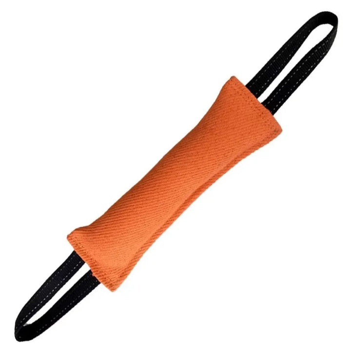 Black sturdy floating dog bite stick toy, excellent for pet training & water activities