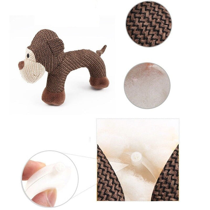 Aggressive chewer dog toy in an animal shape, built for durability and pet enrichment; great pet supply.