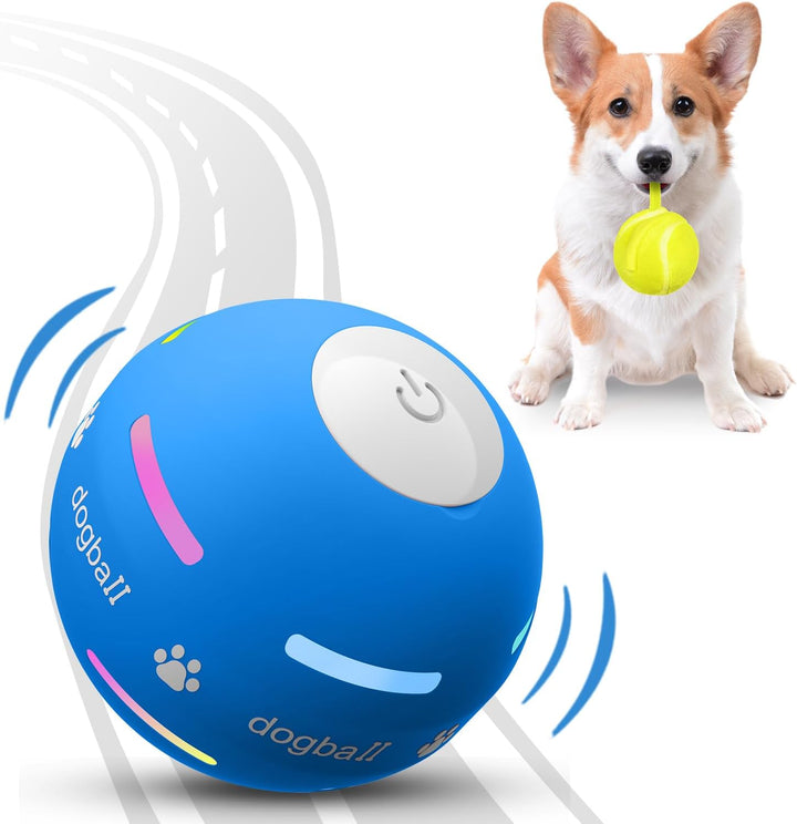 Rechargeable interactive dog ball, tough chew toy for dogs, pet supplies to reduce canine boredom