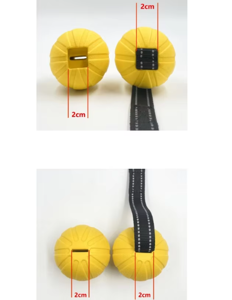 Interactive dog chew toy tug ball, perfect for pet training and engaging play