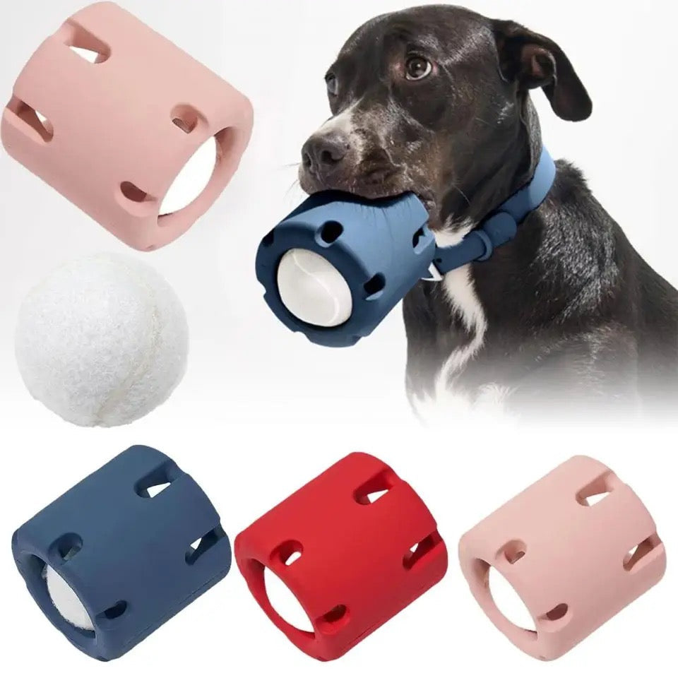 Durable interactive pet tennis ball toy for active play and dog enrichment