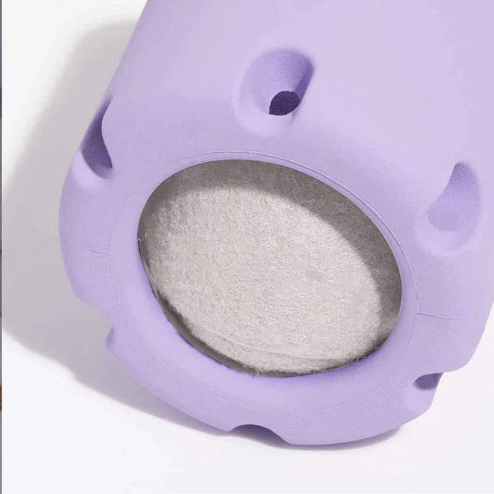 Brightly colored interactive pet tennis ball, a fun and durable chew toy for dogs