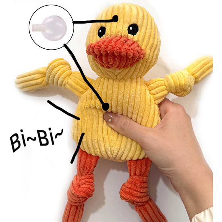 Heavy-duty dog toy made from durable jean material, perfect for aggressive chewers.