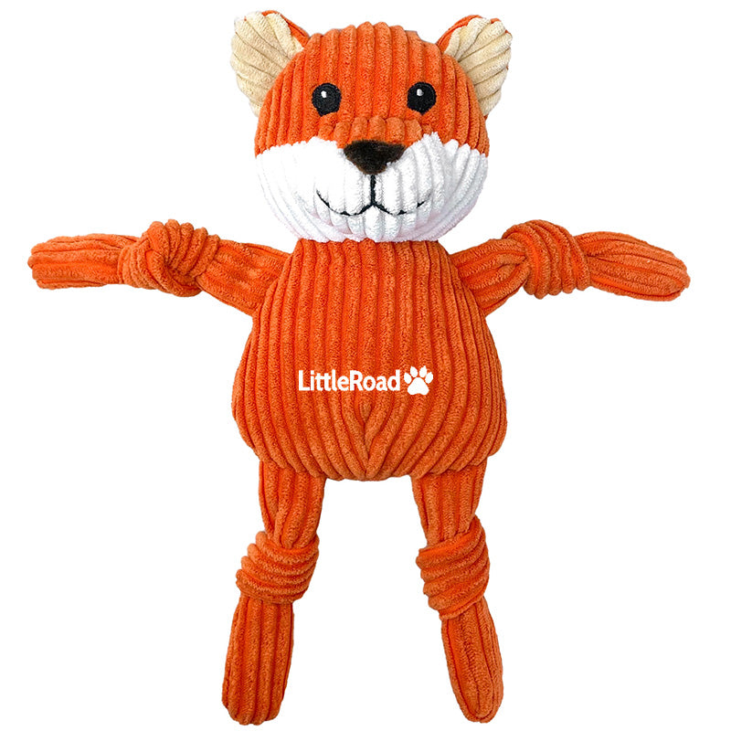 Aggressive chewer dog toy, durable jean pet supply in a fun animal shape.