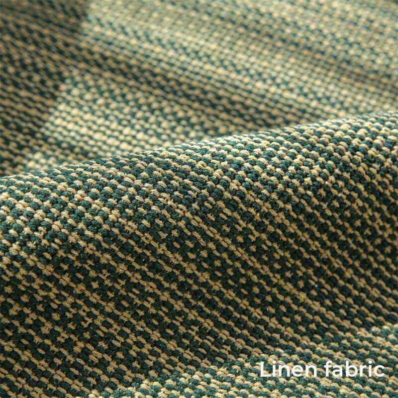 Machine washable linen blend anti-scratch couch cover draped over a sofa, home decor