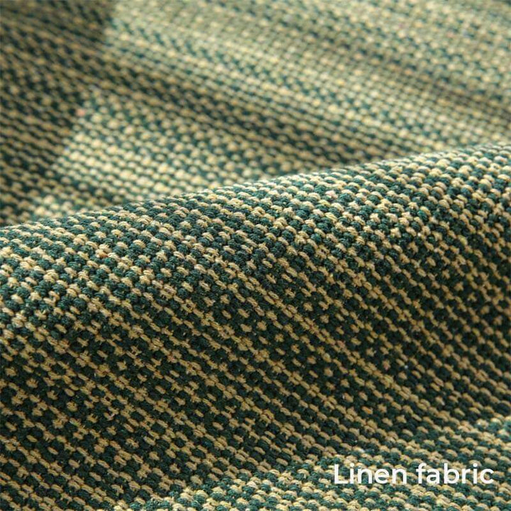 Machine washable linen blend anti-scratch couch cover draped over a sofa, home decor