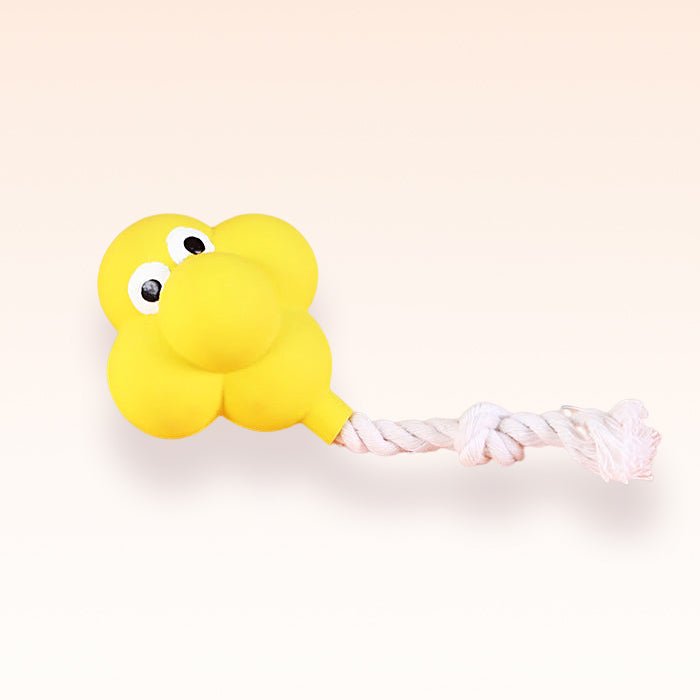 Aggressive chewer monster latex dog toy, offering long-lasting entertainment and dental care