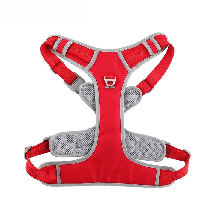 No-pull dog harness in a vibrant color, designed for pet safety and easy walking