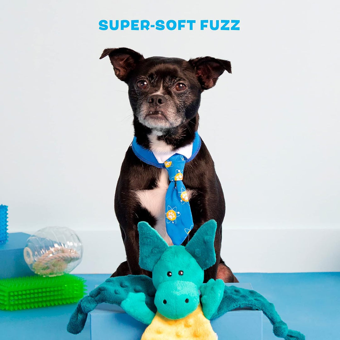 Resistant plush dog toy, multi-colored, perfect for stimulating a dog's natural instincts