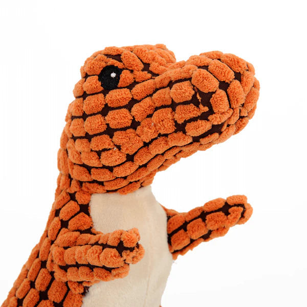 Velvet dog chew toy, designed for aggressive chewers, showcasing its tough material.