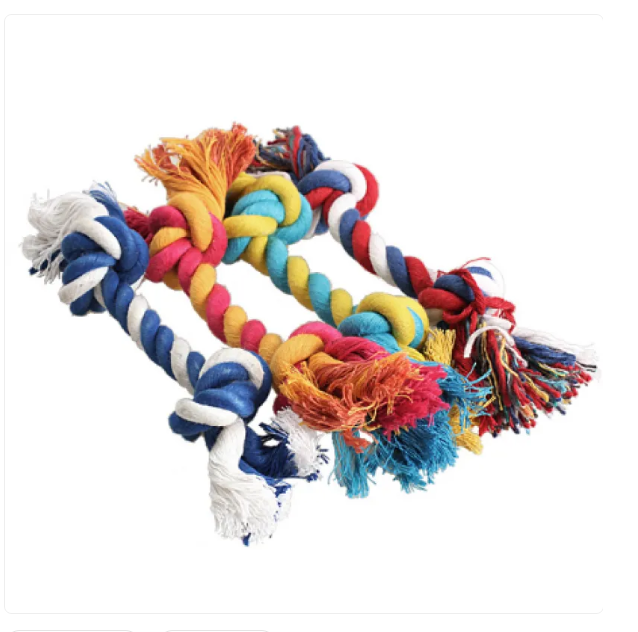 Interactive dog rope toy, perfect for pet play and promoting dog dental health