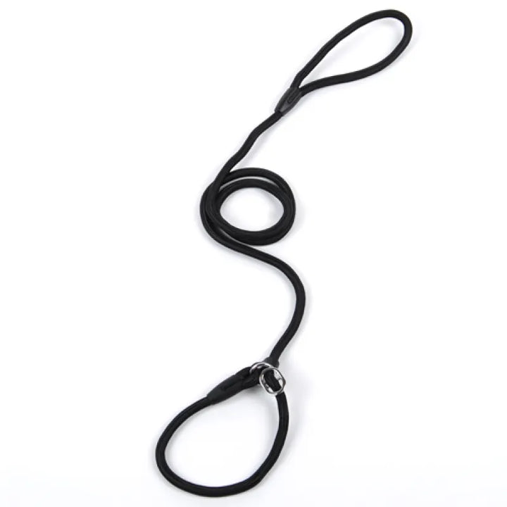 Reflective durable rope dog leash in a vibrant color, offering safety during evening pet walks