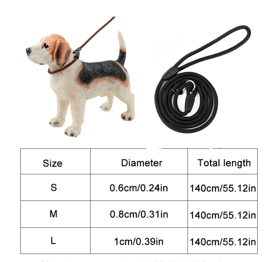 Yellow rope dog leash with reflective stitching and secure snap hook, enhancing visibility for petwalking