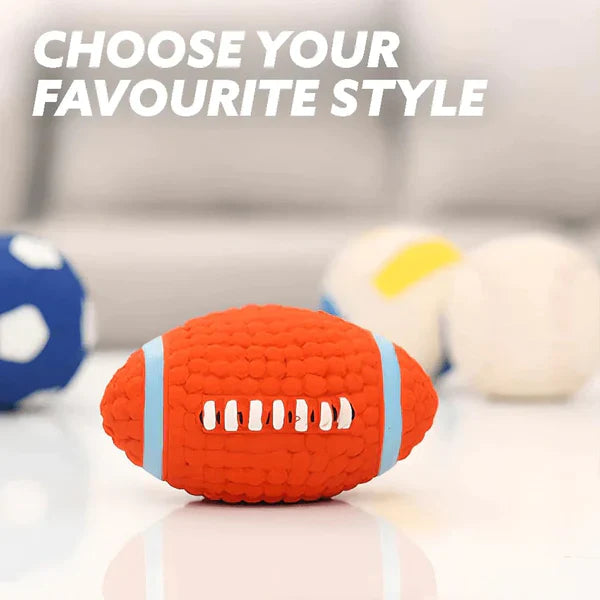 Pet supplies: Red indestructible chew ball, perfect for aggressive chewing dogs